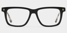 Travis Black Rectangle Glasses0