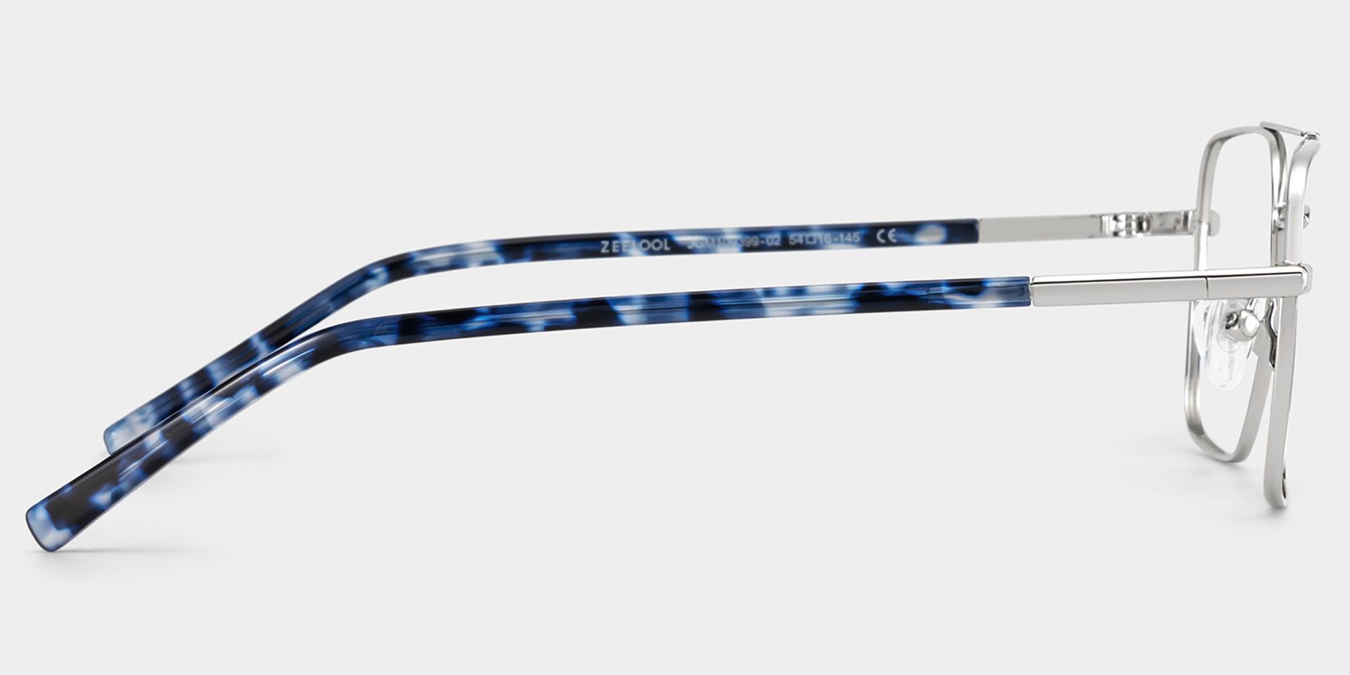 Iris Silver Frame Glasses with Aviator Frame Online | ZEELOOL UK5