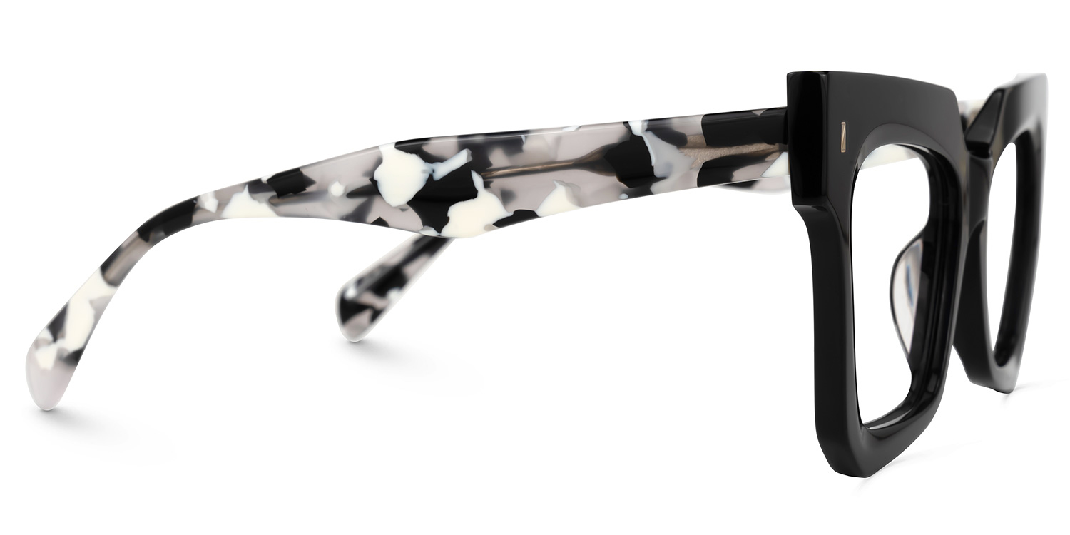 Square Salaam Black Glasses deals -Zeelool Glasses2