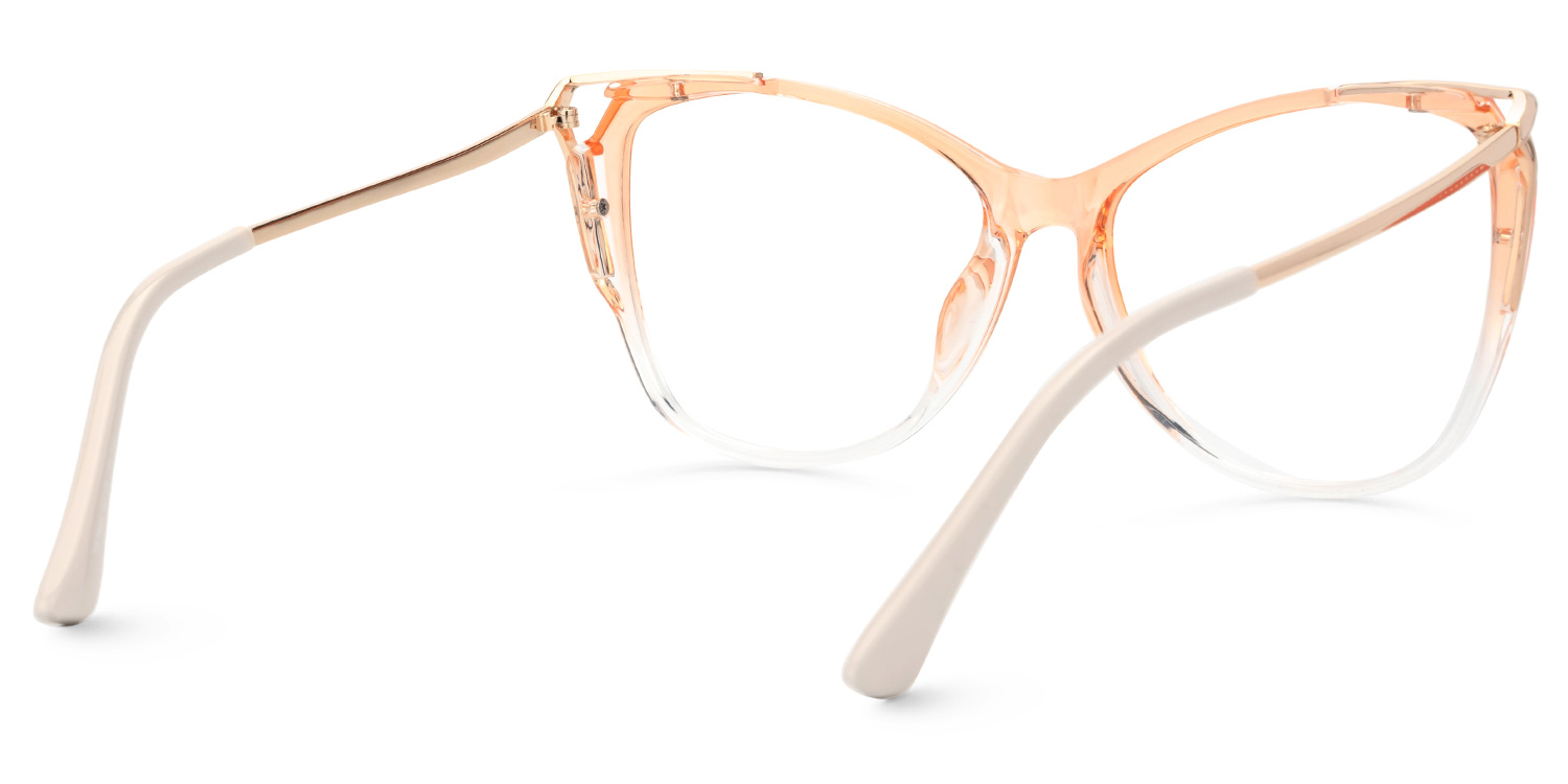 Alana TR90 Butterfly Orange Frame Glasses | ZEELOOL UK3