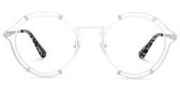 Frazer Round White Glasses0
