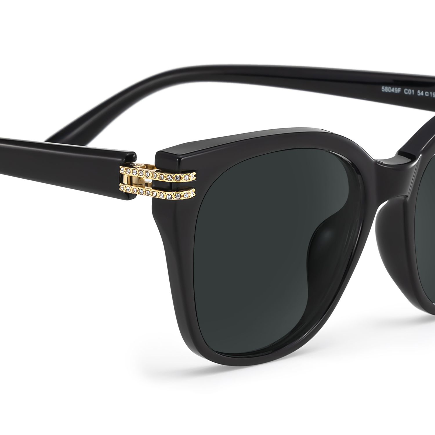 Catalina Black Square Polarized Sunglasses Online | ZEELOOL UK4