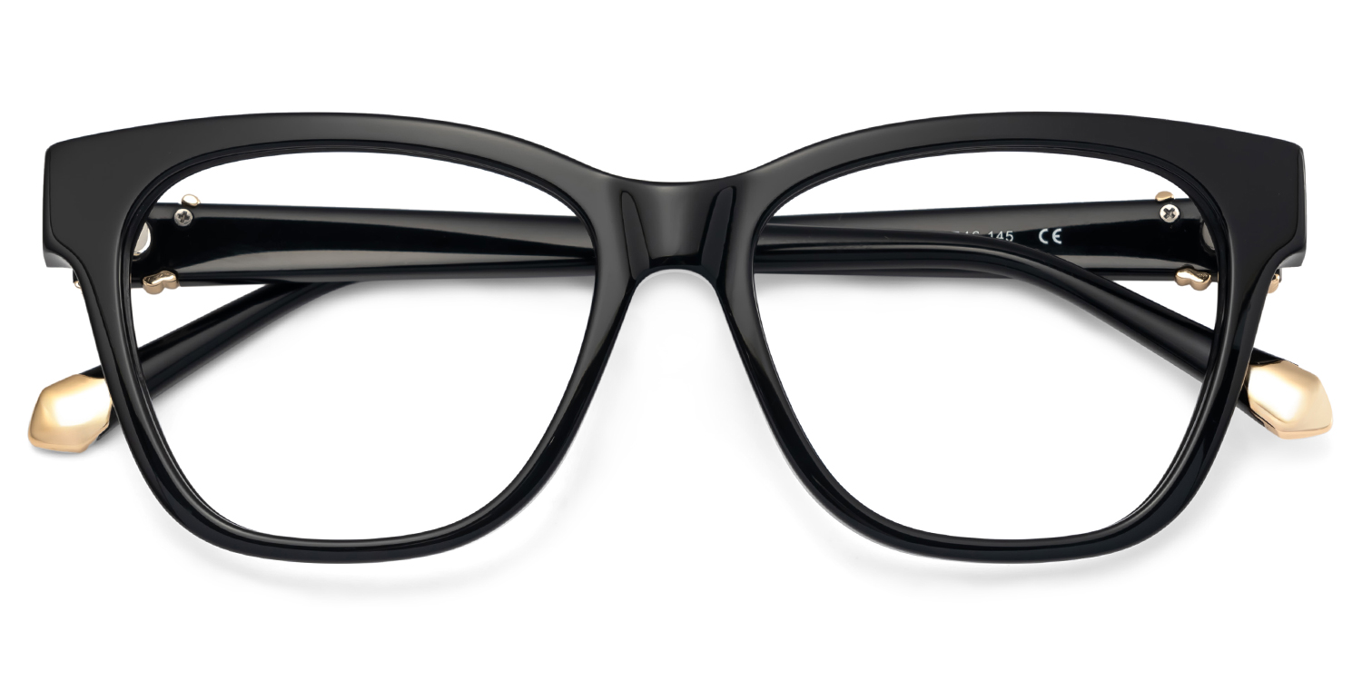 Square Black Eyeglasses- Julian Acetate Frame Glasses2