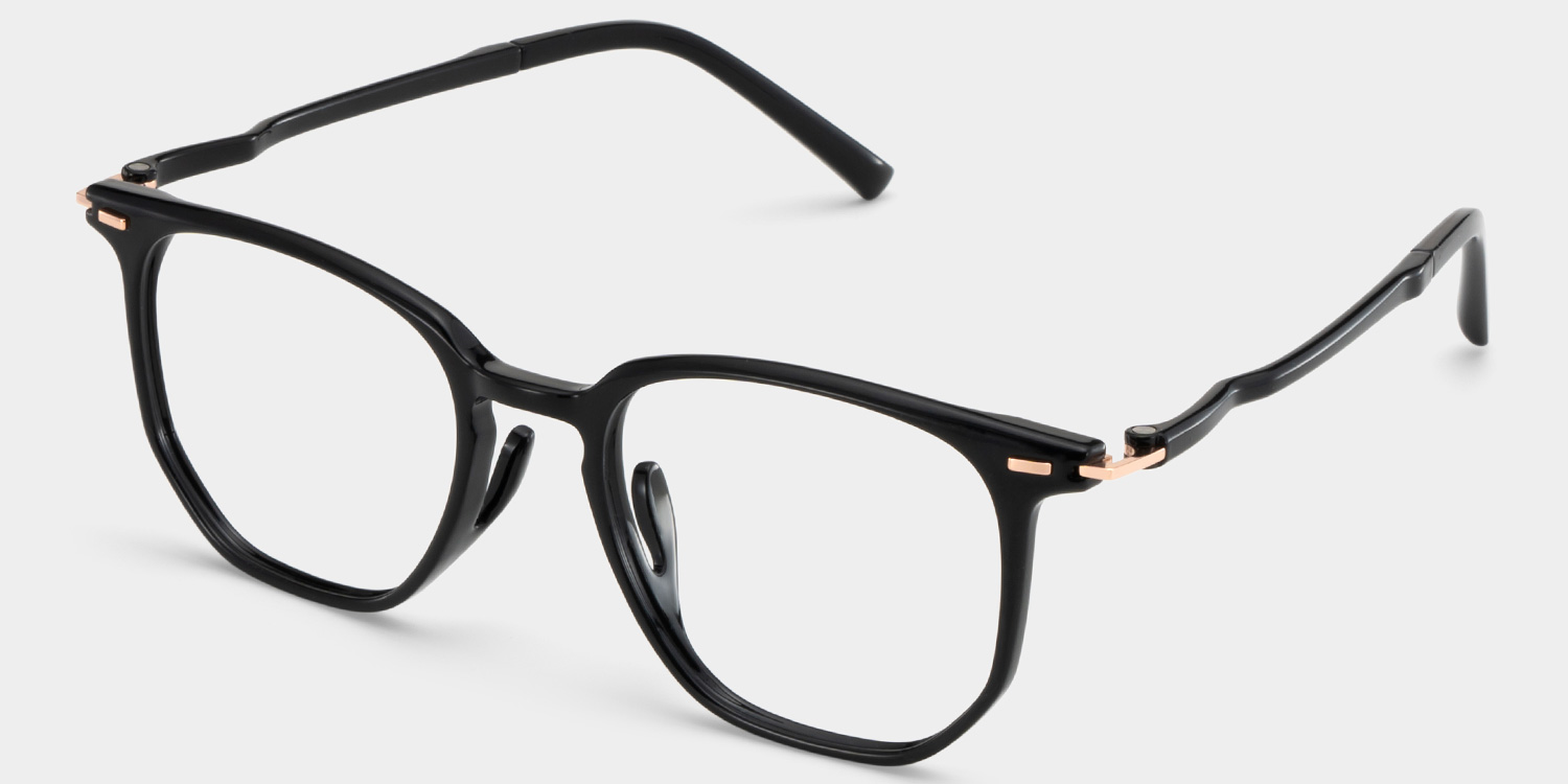 Isla Geometric Black Glasses2