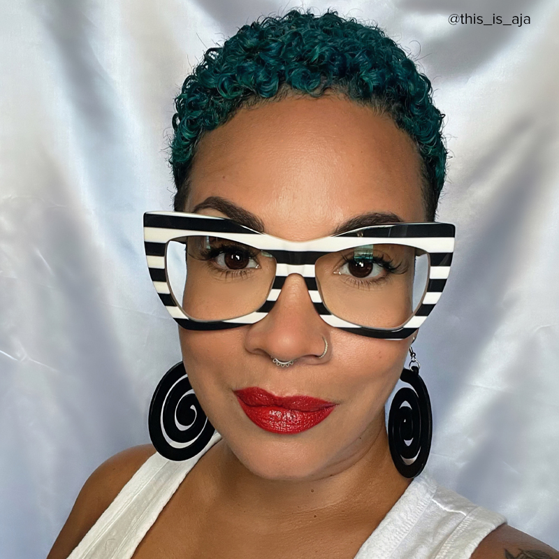 Bernita Geometric Black-White Glasses6