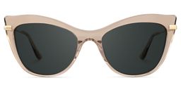 Indira Cat Eye Beige Glasses0