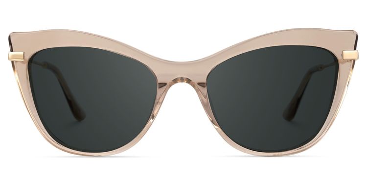 Indira Cat Eye Beige Glasses