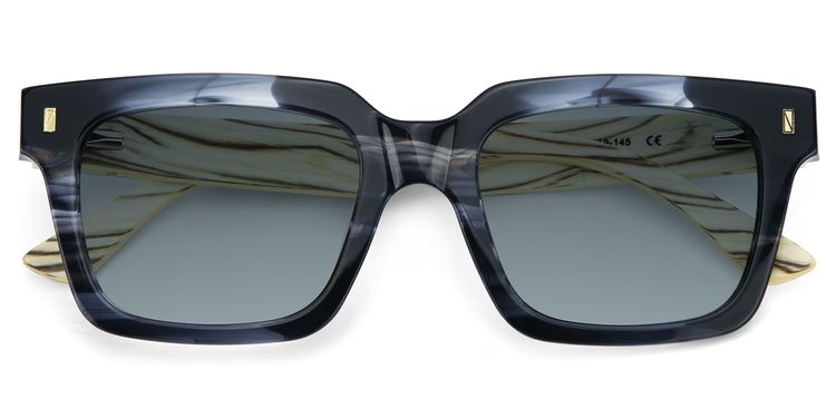 Rangel Rectangle Gray Sunglasses
