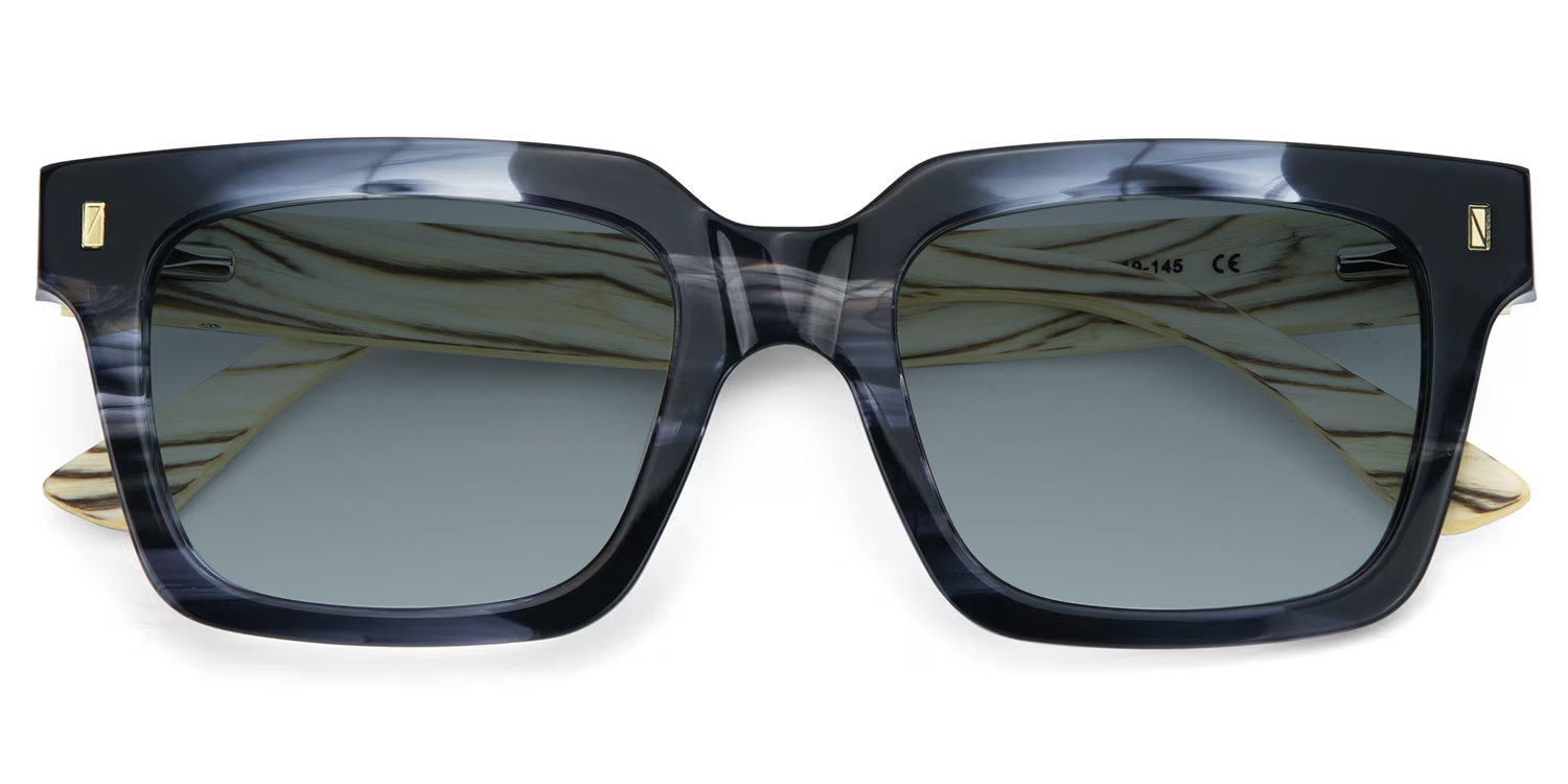ZEELOOL Rangel Rectangle Gray Sunglasses