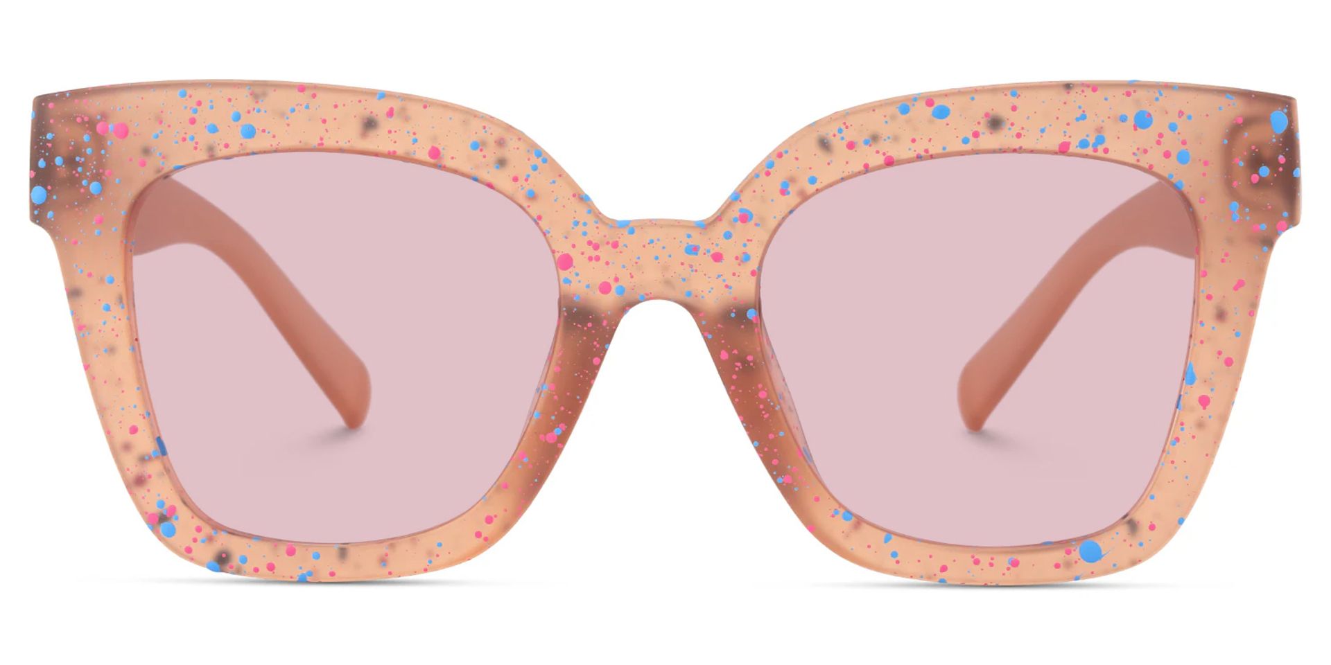 Malcolm Large Square Nerdy Glasses with Matte Brown0