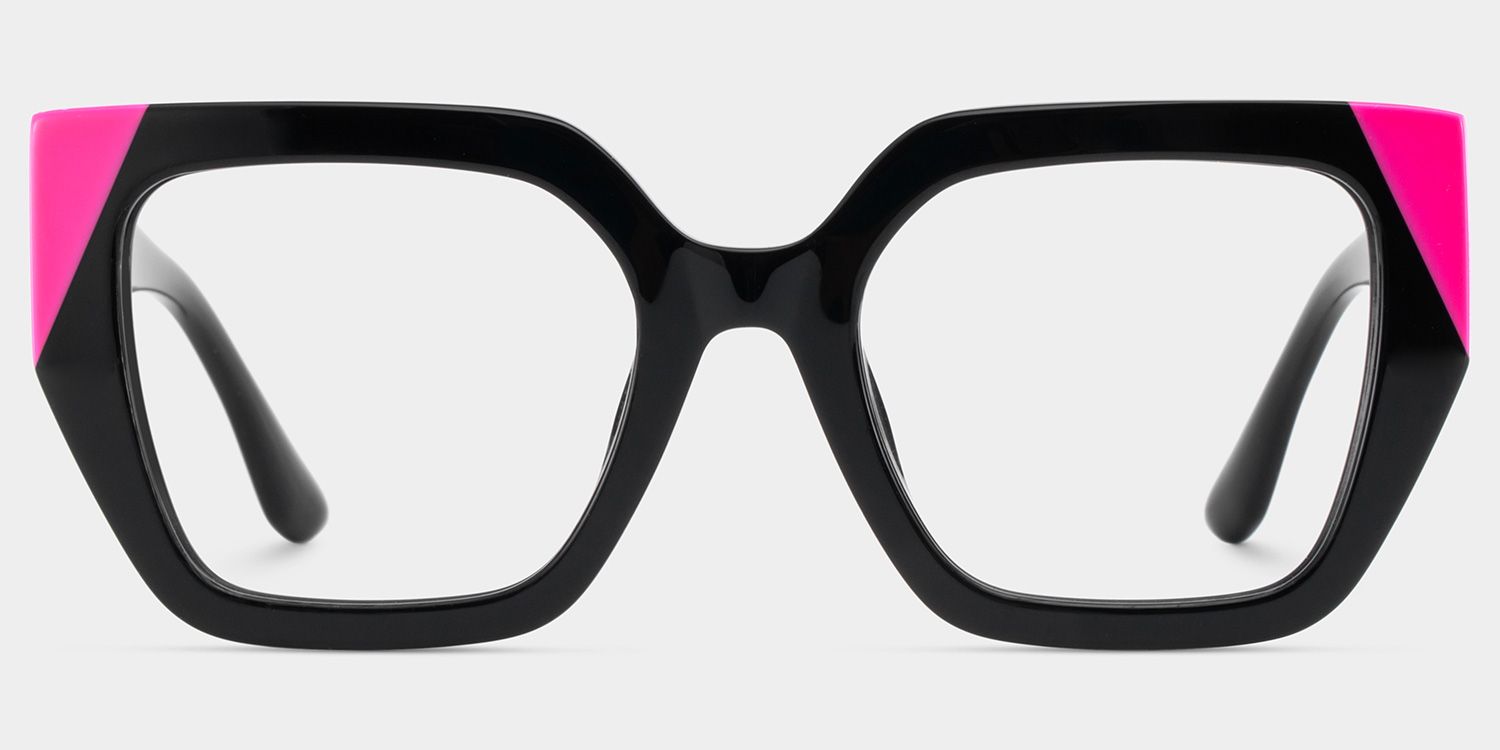 Viva Black Frame Glasses with Square Frame Online | ZEELOOL UK1