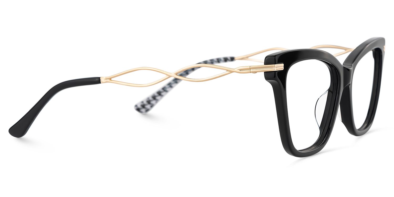 Mason Eyeglasses in Cat eye Black Frame | ZEELOOL UK4