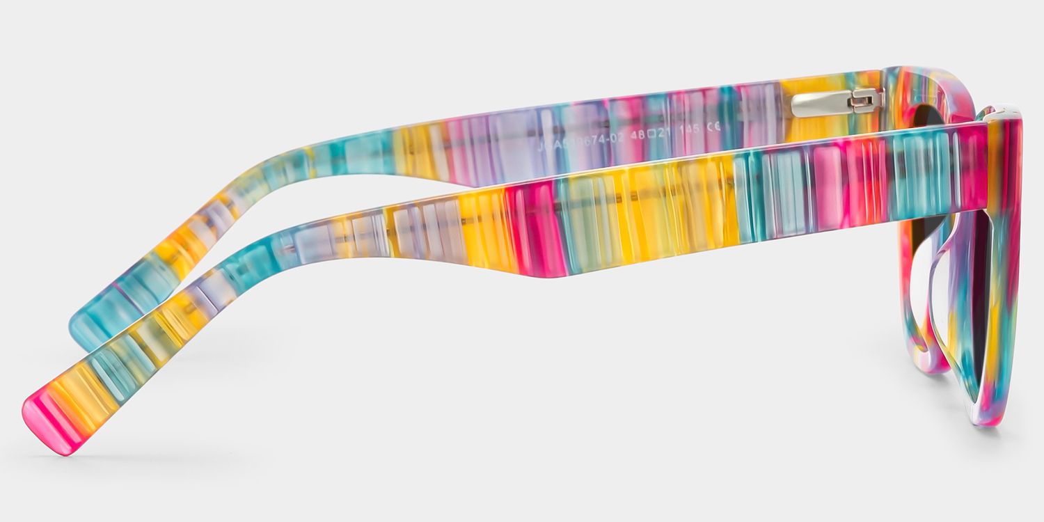Nereyda Acetate Multicolor Frame Sunglasses | ZEELOOL UK3