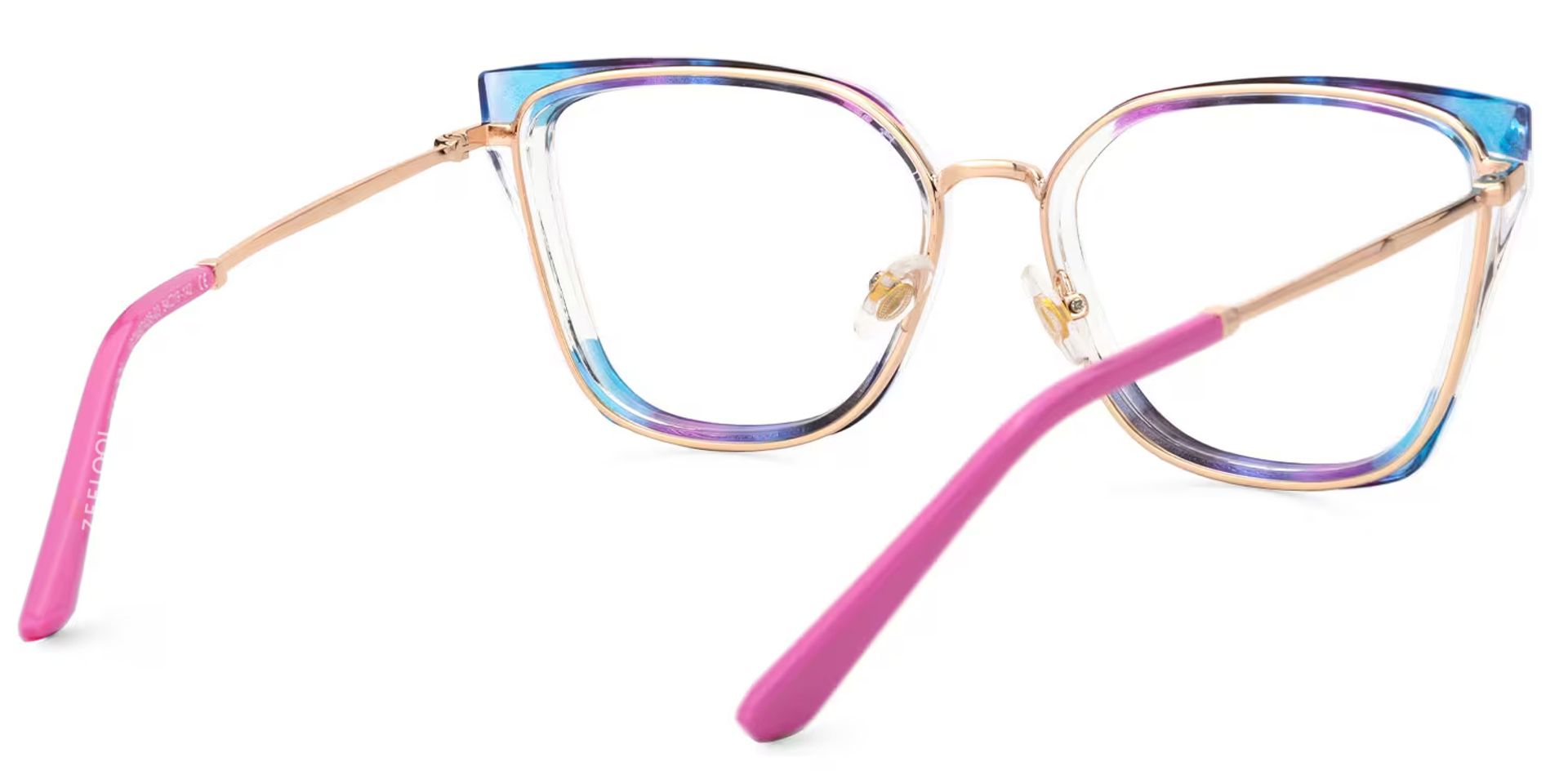 Martins TR90 Rectangle Multicolor Frame Glasses | ZEELOOL UK3