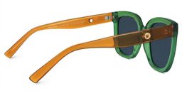 Ebony Square Green Glasses3