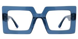 Tiffaney Square Blue Glasses0