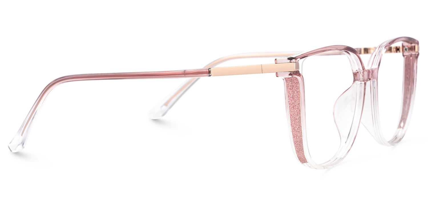 Rodz Square Pink Frame Glasses | ZEELOOL UK Optcial2