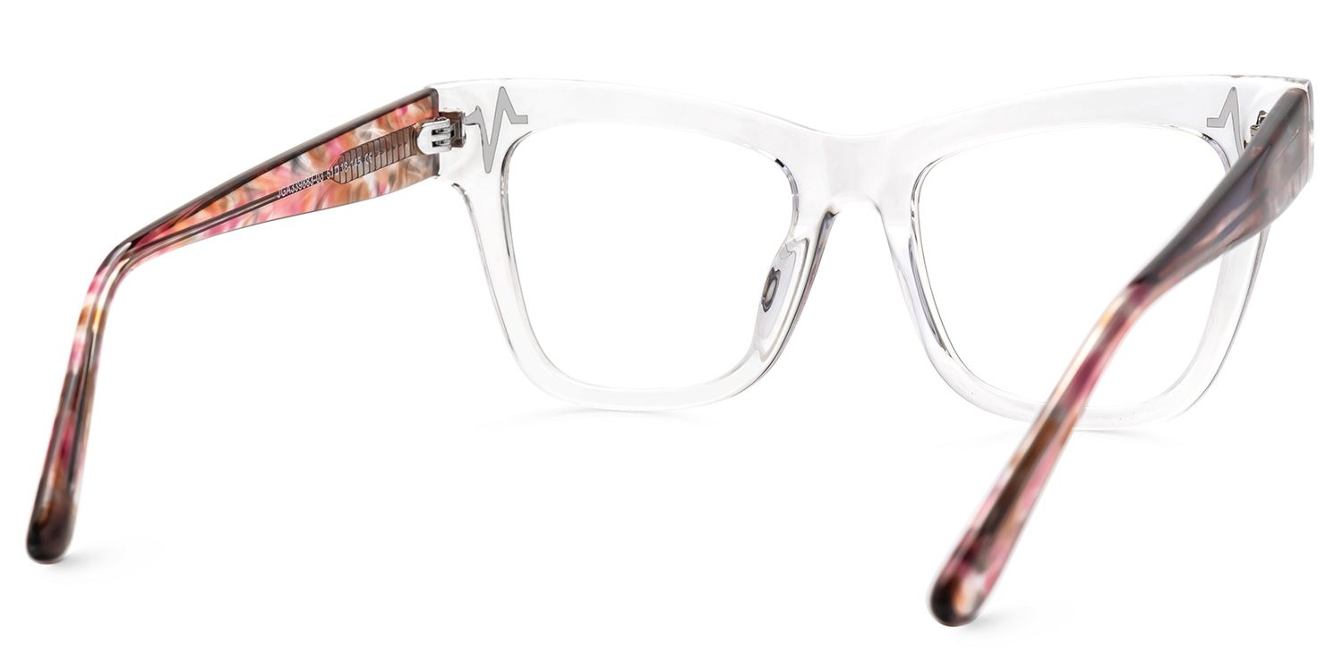 Cara Butterfly Clear Acetate Frames for Women | ZEELOOL UK3