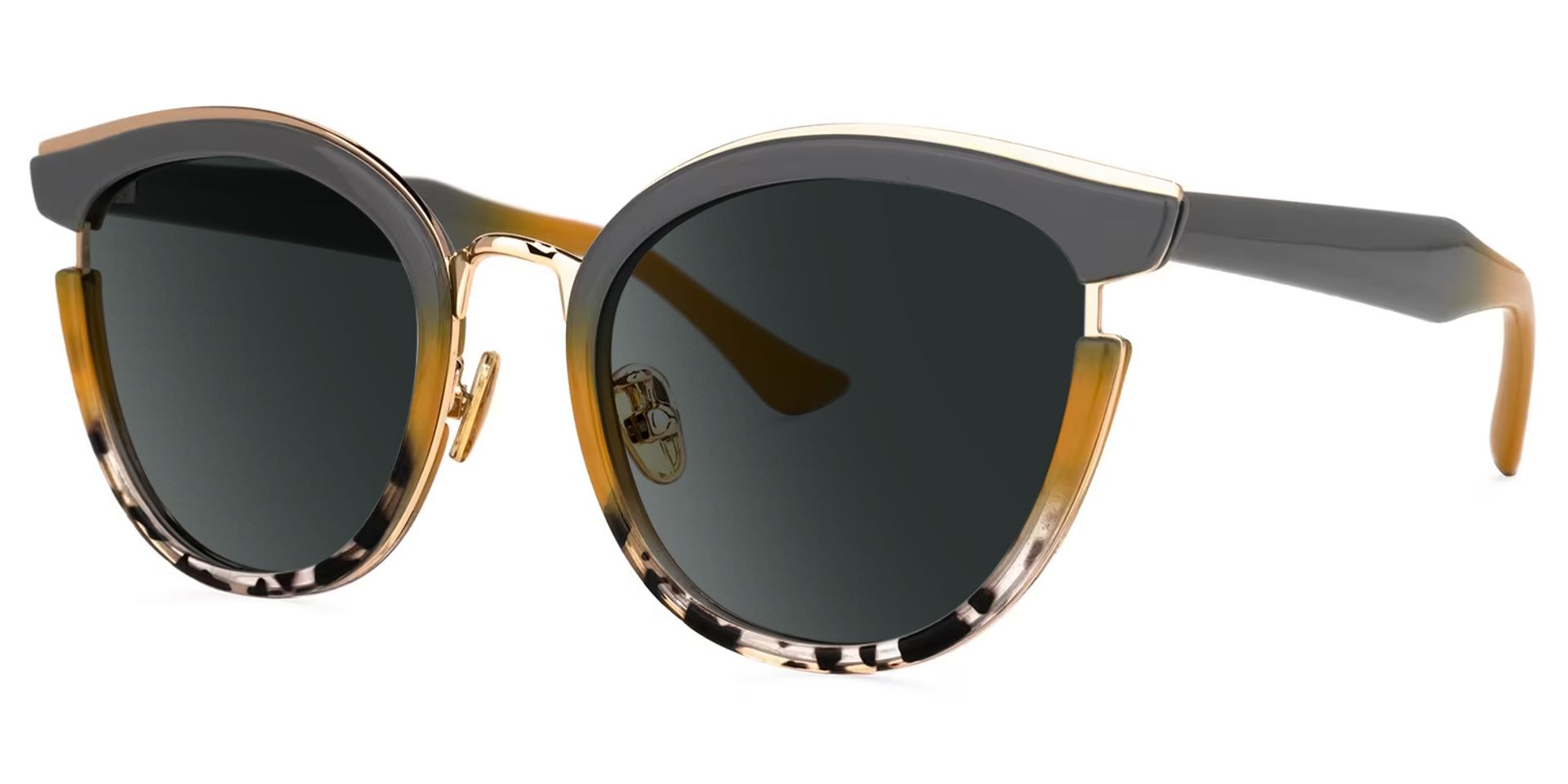 Laraine Cat Eye Gray Frame Sunglasses | ZEELOOL UK1