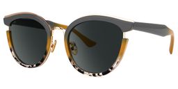 Laraine Cat Eye Gray Glasses1