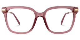 Jacqui Square Pink Glasses1