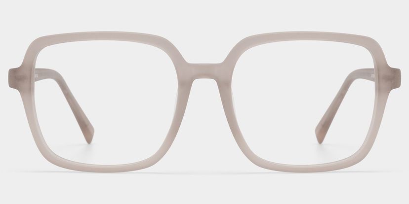 Kenneth Khaki Square Glasses