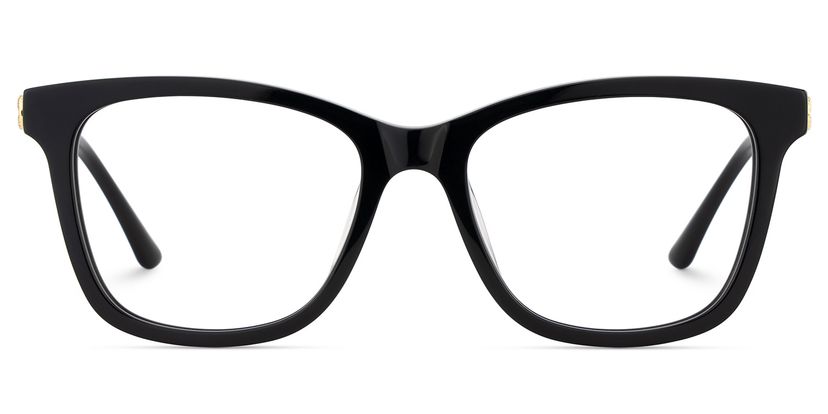 Vibert Rectangle Black Glasses