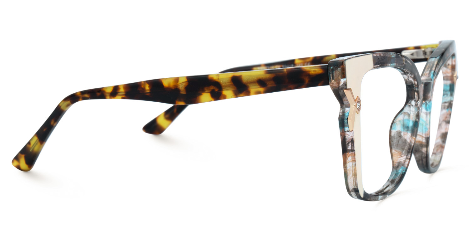 Women's Floral Cat Eye Shape Eyeglasses Online | ZEELOOL UK4