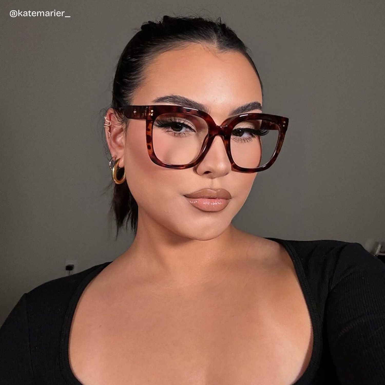Ebony Tortoise Eyeglasses and Square Glasses Frames5