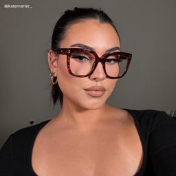 Ebony Tortoise Square Glasses5
