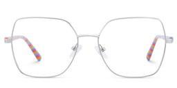 Billie Geometric Silver Glasses1