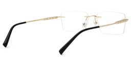 Dinny Rectangle Gold Glasses3