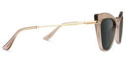 Indira Cat Eye Beige Glasses2