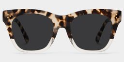 Tandy Rectangle Light-Tortoise Sunglasses0