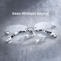 Seth Rectangle Silver Glasses0