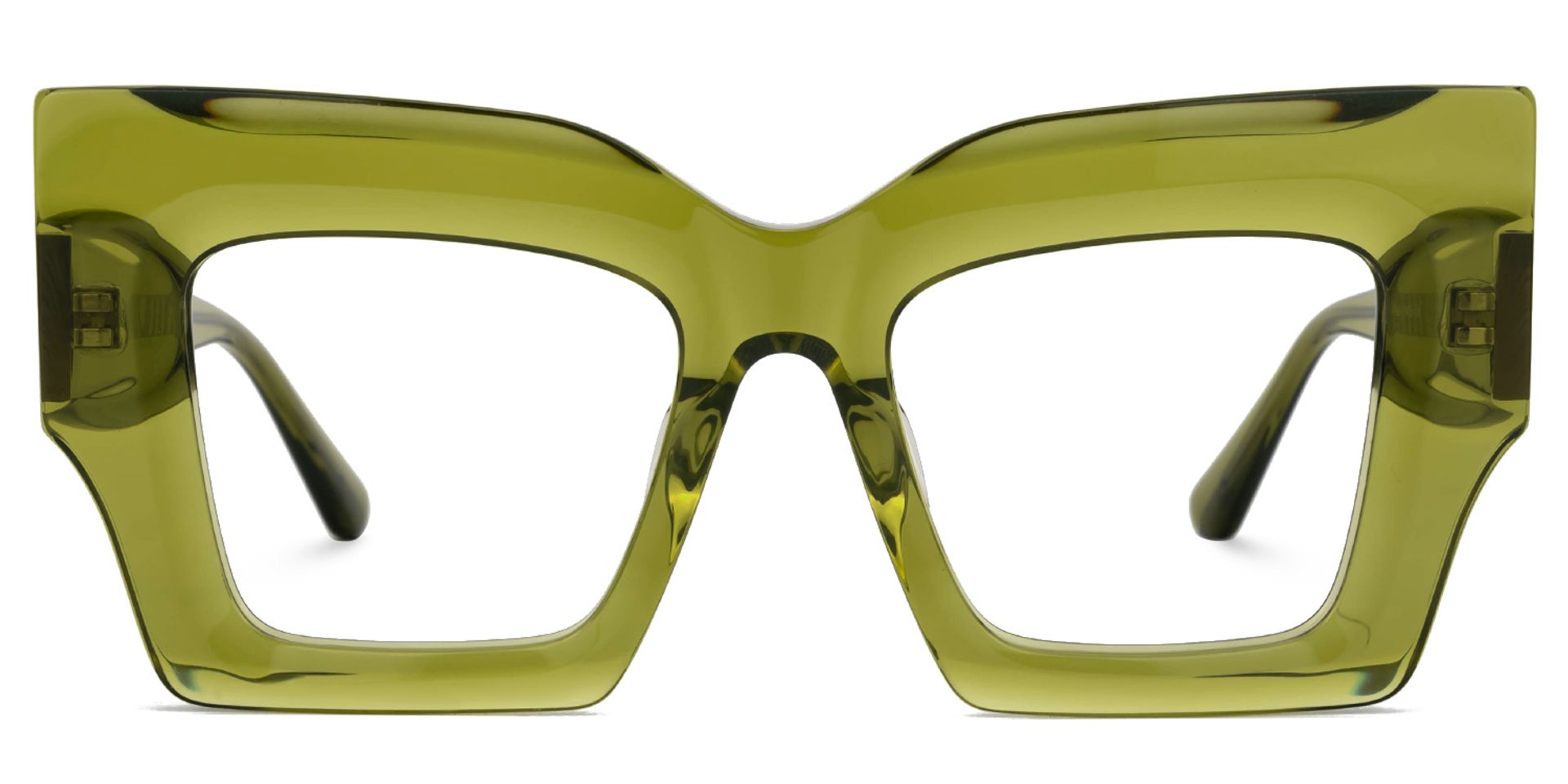 Milner Thick Frame Square Eyeglasses  -Zeelool Optical0