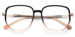 Joana Black Beige Geometric Glasses2