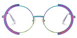 Crowe Round Iridescent Glasses0