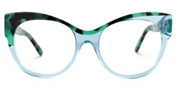 Pellegrino Cateye Blue Glasses0