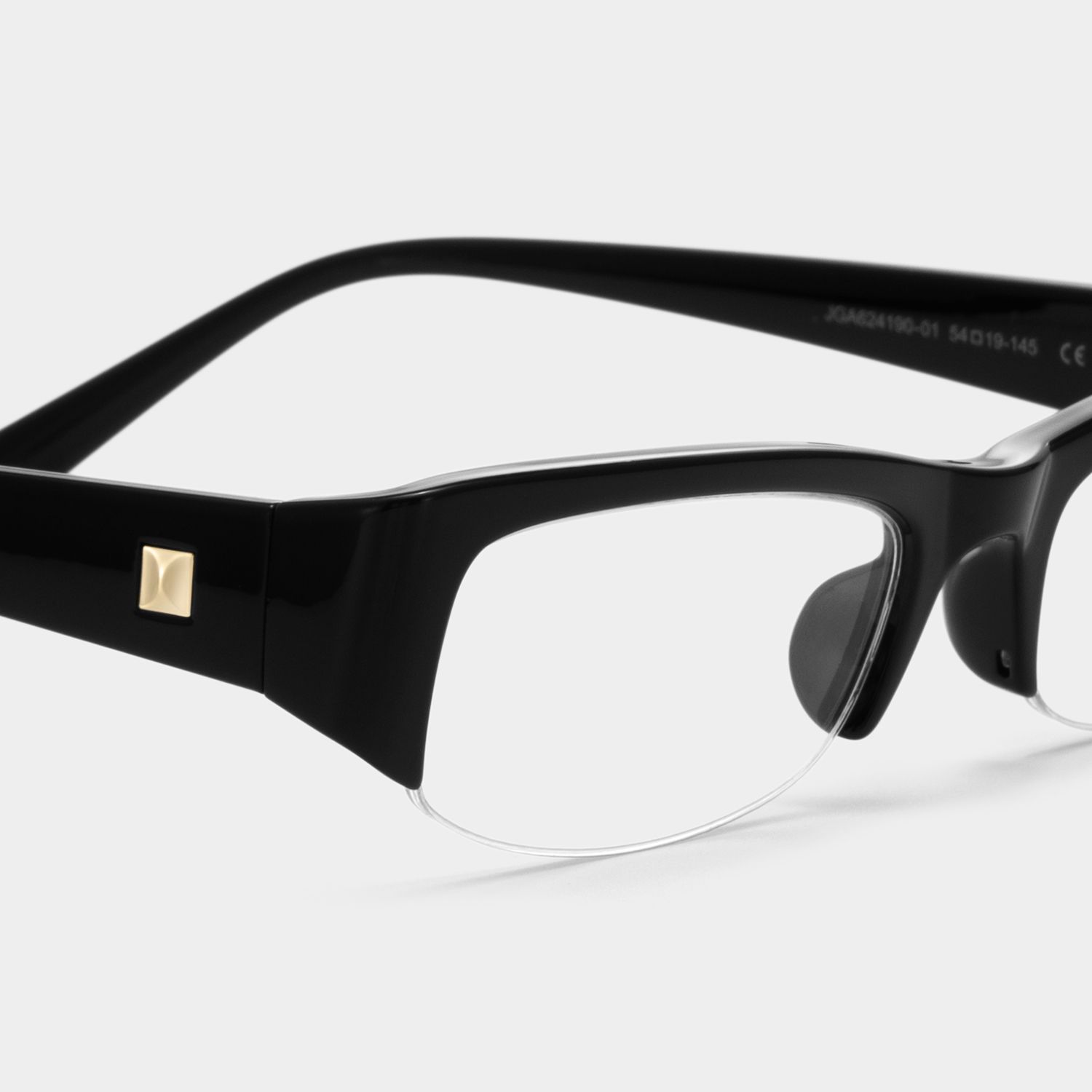 Trevor Black Half Frame Rectangle Glasses For Ladies | ZEELOOL4