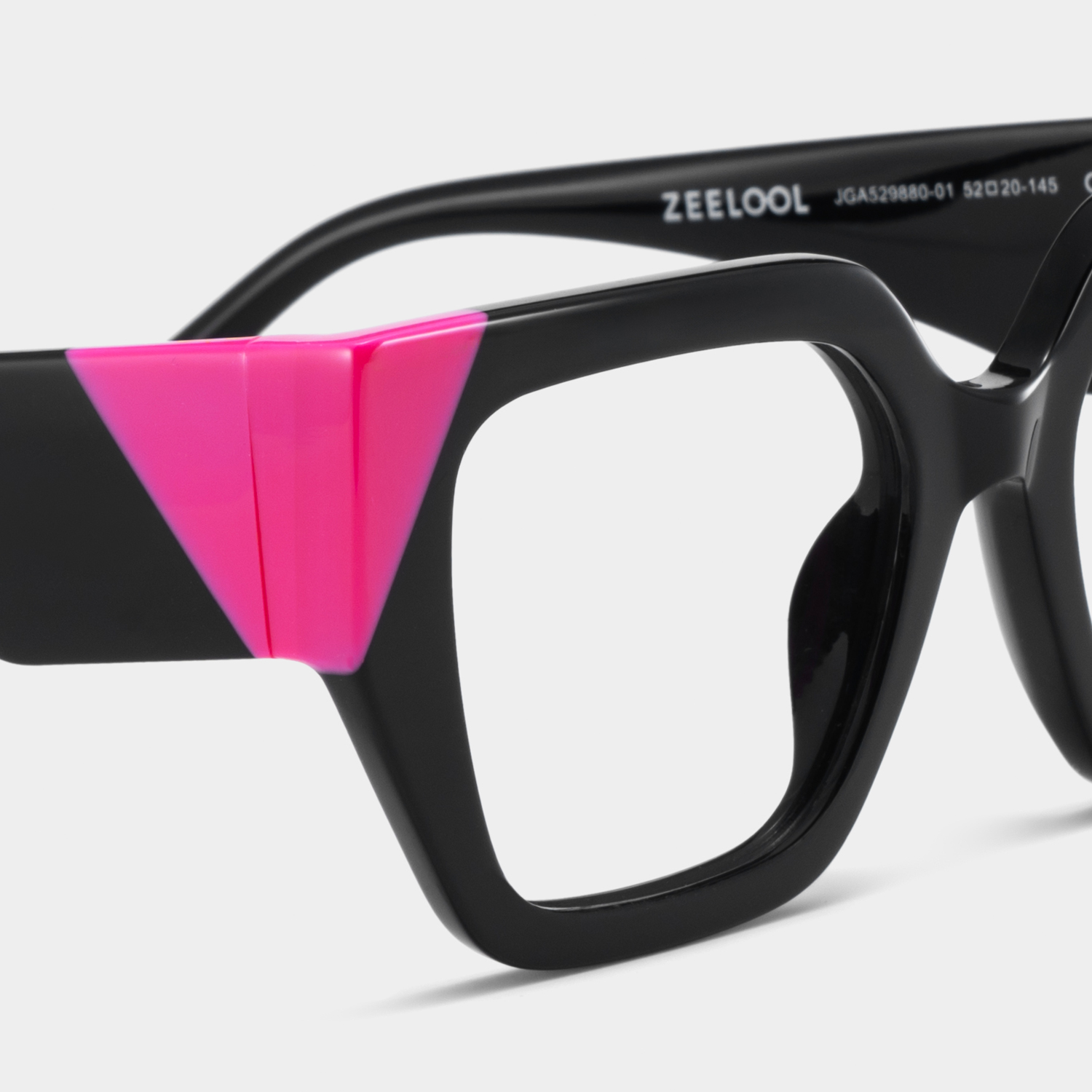 Viva Black Frame Glasses with Square Frame Online | ZEELOOL UK5