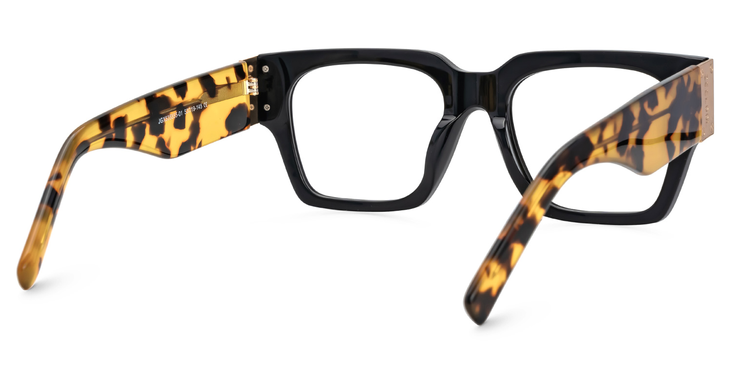 Dedee Square Large Thick Black Glasses & Frames for Men3