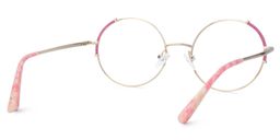 Rindy Pink Round Glasses3