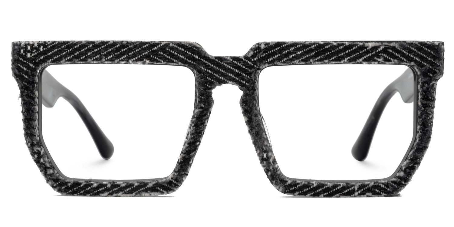 Rectangle Daniela Denim Black Glasses Deals | ZEELOOL UK0