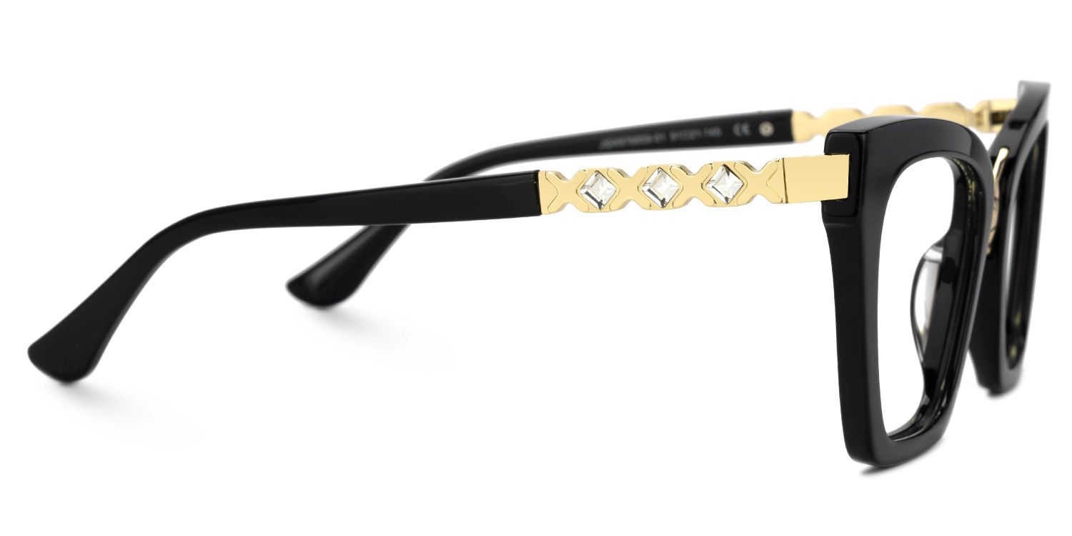 Darlyn Women's black Glasses in Cateye Full-Frame  | ZEELOOL UK2