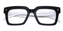 Gilberto Square Black Glasses1