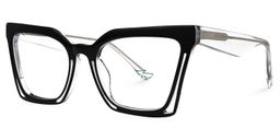 Luby Cateye Black Glasses1