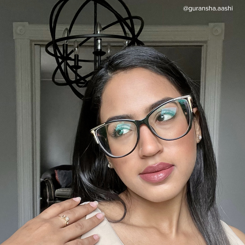 Yomary Cateye Black Glasses12