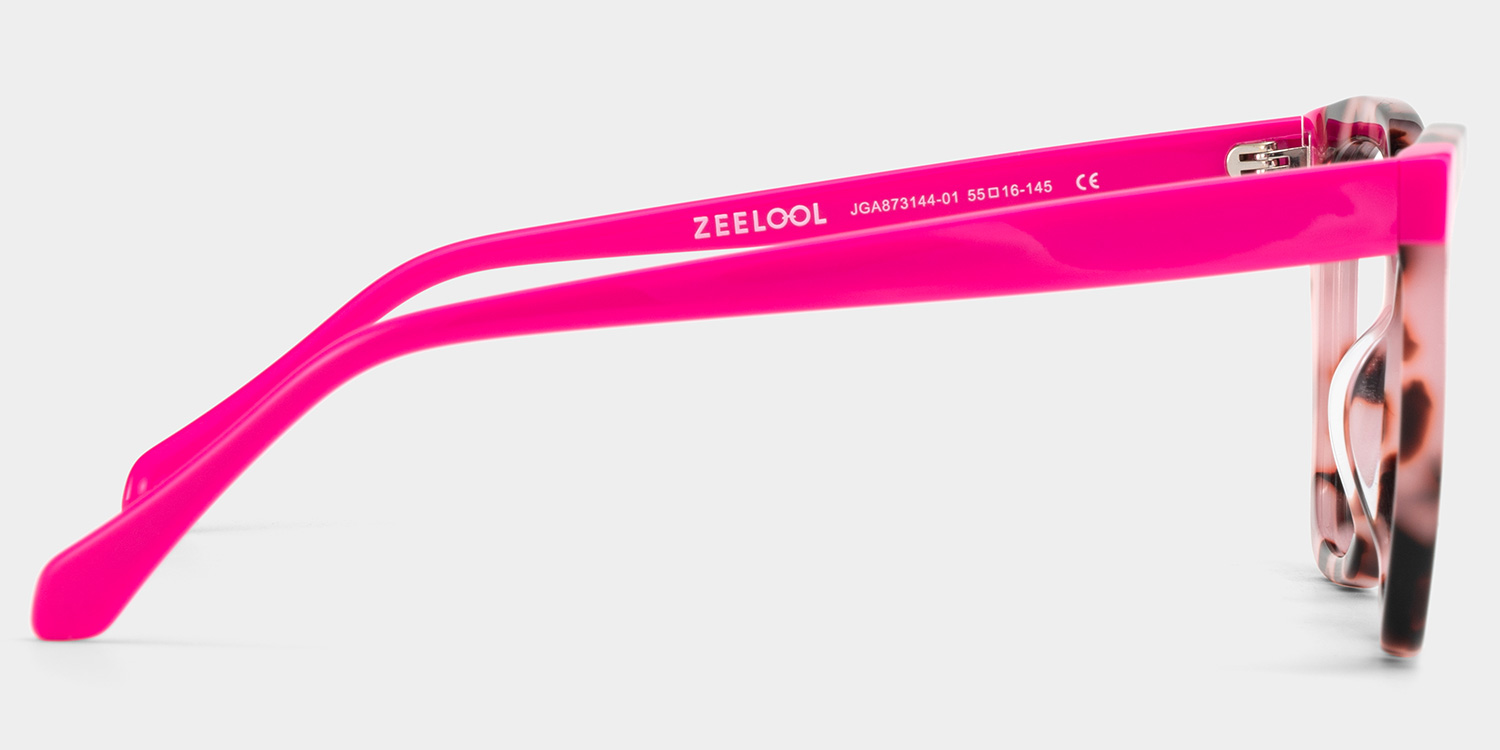 Kira Pink Tortoise Frame Glasses with Butterfly Frame Online | ZEELOOL UK4