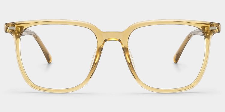 Jude Beige Square Glasses